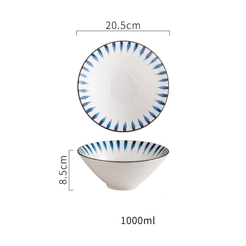 Japanese Style Ceramic Soup Bowl – Large Ramen & Noodle Bowl for Home & Restaurant