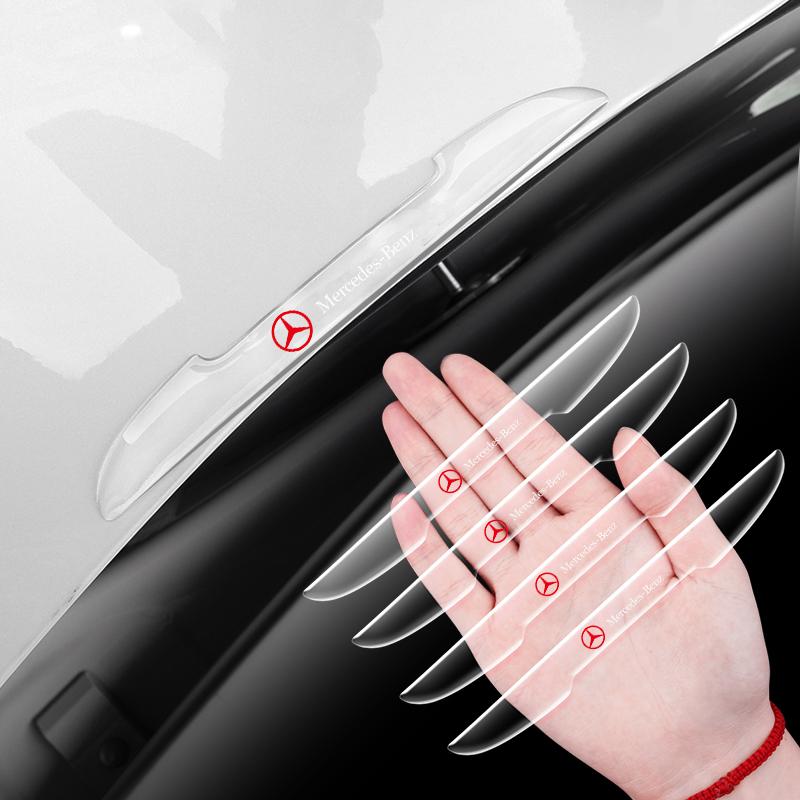 Caldo 4PZ Striscia Anti-collisione Decorazione Bordo Paraurti Adesivi Protettivi per Portiera Auto Per Mercedes-Benz Classe B W245 W246 W247
