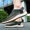 Hot Sale Man Summer Footwear Waterproof Half Drag Anti-slip Slippers Breathable Mens Casual Shoes New Mesh Cloth Men's Sandals