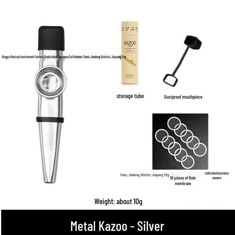 Metal Kazoo Musical Instrument for Early Childhood Education and Adults