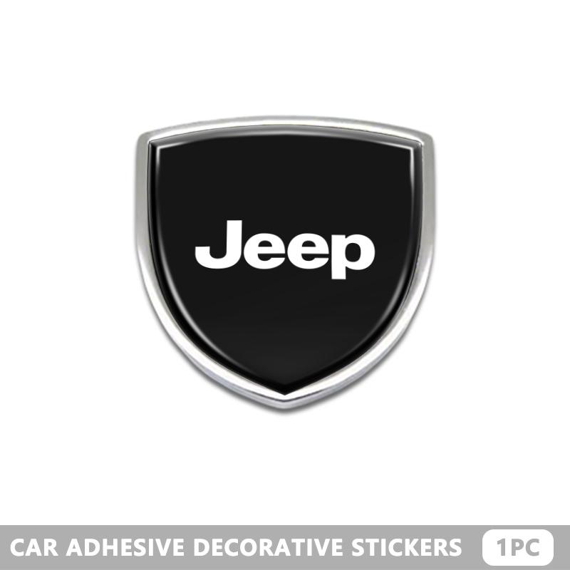 Stylizacja Samochodu 3D Metalowe Naklejki Ozdoba Tarcza Emblemat Odznaka Dla Jeep Grand Cherokee Wrangler JK Renegade Gladiator Compass