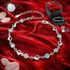 925 SILVER HEART WOMEN' BRACELET WITH DIAMOND