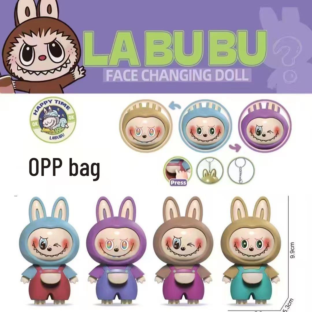 

Модный брелок-хамелеон Лабубу: Милый 3D мультяшный кулон-кукла