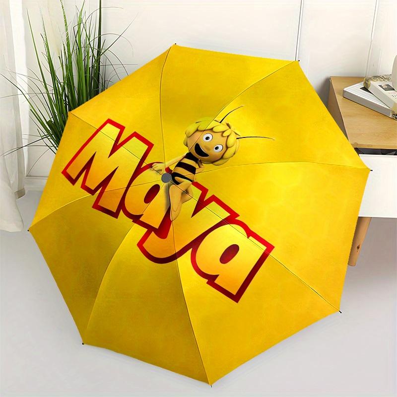 

1pc Maya the Bee Umbrella with Plastic Handle,Suitable for All Seasons Home Travel Outdoor UmbrellaM1118
