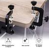 3 Way Fastening Clamp 3 Way C Clamp 3 Way Face Clamp Aluminium Alloy Ergonomic Design Adjustable Cabinet Clamp for Woodworking