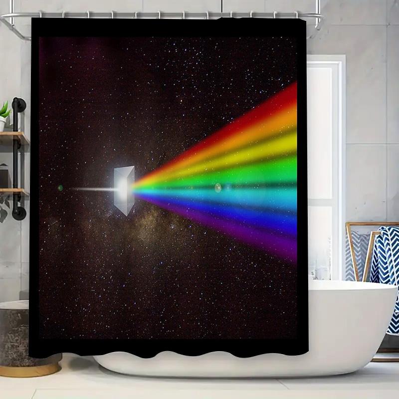 Galaxy Shower Curtain Nebula Space Universe Starry Sky Bathroom Decor Washable Waterproof Home Textile 90x180cm