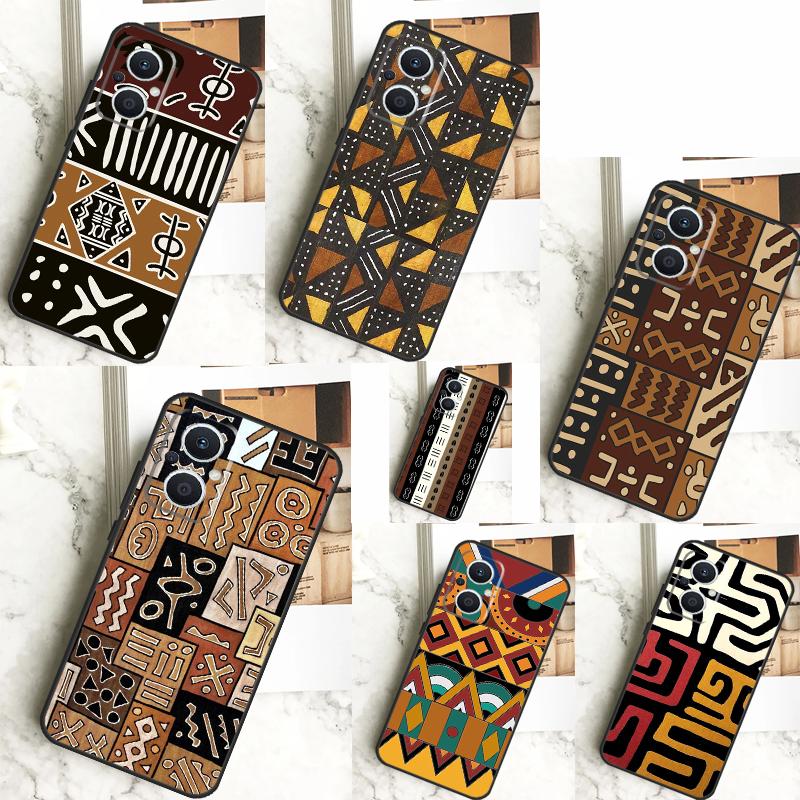 African Fabric Print Case For OPPO Reno 4Z 5Z 8T 10 Pro 11 F 4 6 7 8 5 Lite OPPO Find X6 X5 Pro X2 X3 Lite Cover