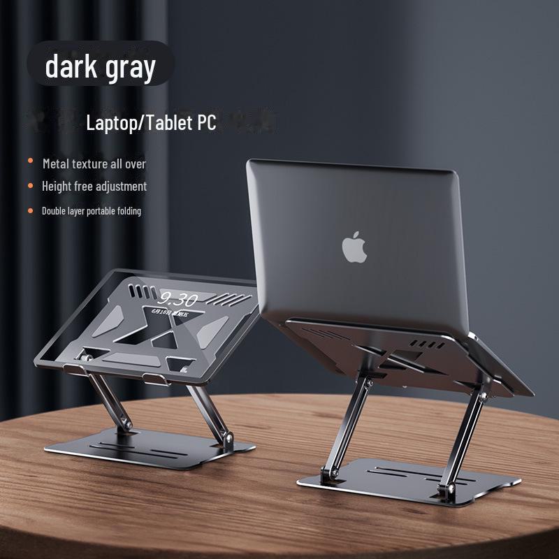Rotatable Aluminum Laptop Stand for Apple & Huawei - Adjustable Height