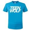 Teen Wolf Letter Print 2024 Summer Popular Trend Simple Round Neck T-shirt Casual High endVersatile Short SleeveG138