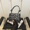 Urban Elegant Small Square Bag With Modern Leopard Print For Trendy Daily Use