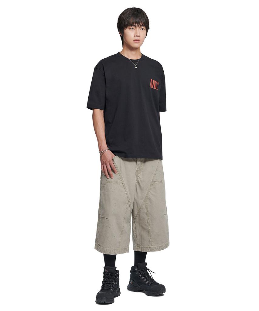 Nomaenyueol Two Face Logo T-Shirt - Black