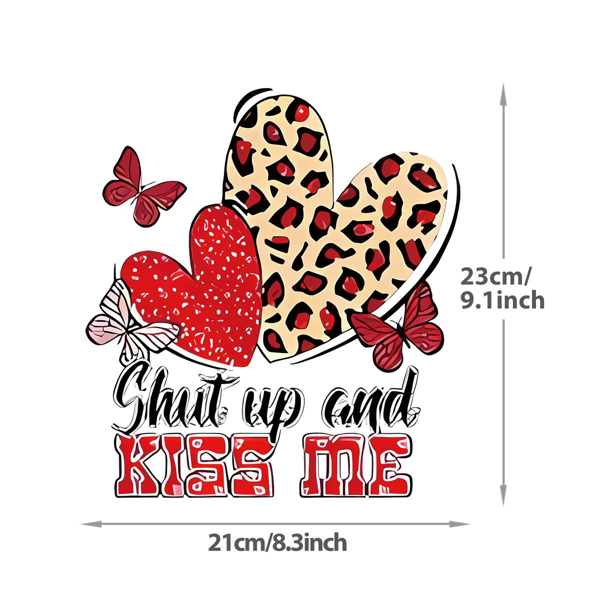 

Valentine s Day heat-sensitive stickers, couple gifts stickers, DIY heat-pressed printed T-shirts, heat-pressed printed shirts