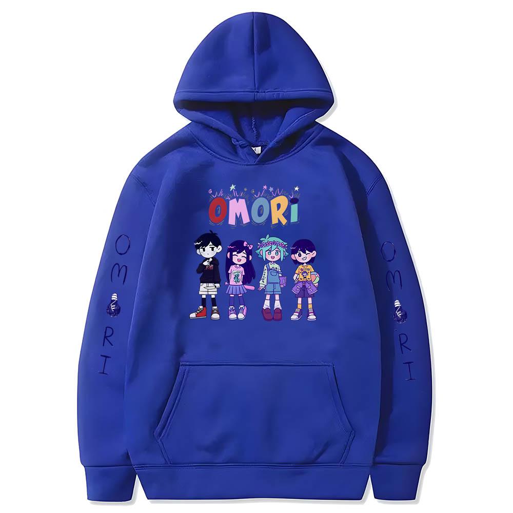 Omori Sunny Basil Hero Mari Kel Hot Cartoon Hoodies Comic Cute Sweatshirts Men/women Clothes Aesthetic Fleece Fashion Streetwear