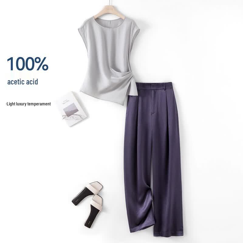 IHIMI 100% Acetate Commuter Pants Set 2XL