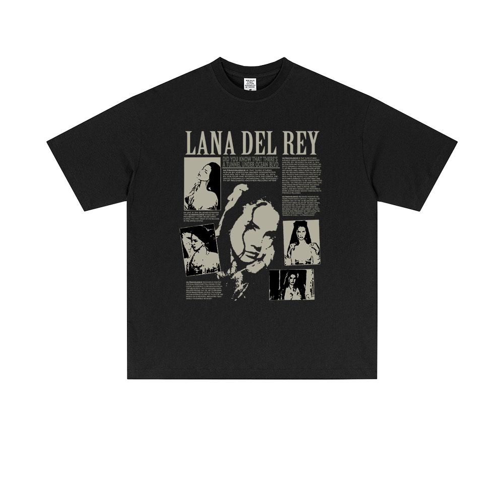 Lana Del Rey UK and Ireland Tour 2026 Tshirt Men Women Hip Hop Fashion Trend Short Sleeve T Shirts Summer Unisex Pop Streetwear