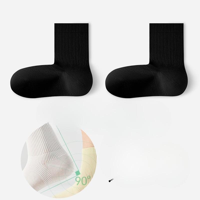 Female Summer Thin Cotton Breathable Antiseptic Antibacterial Boneless Tube Socks