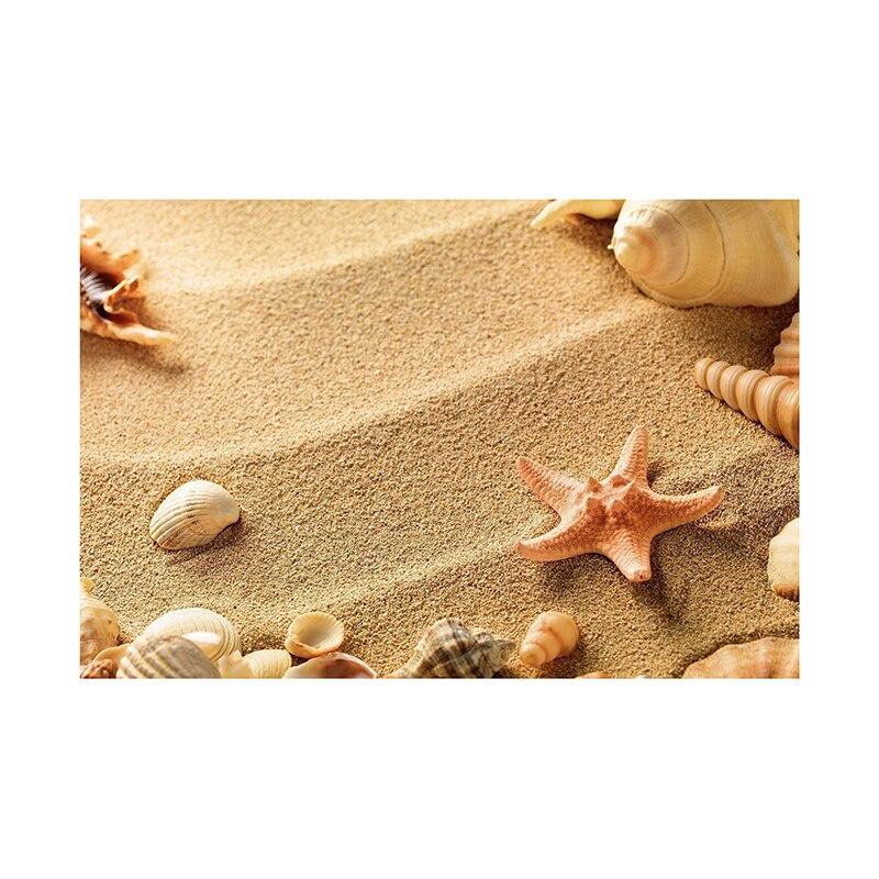 Summer Beach Photography Backdrop Seaside Beach Sand Starfish Shell Baby Birthday Holiday Party Background Photo Studio