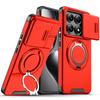 For Xiaomi 15T Pro Case Xiaomi 14T Pro Cover Mi 15T Mi 14T Cases New Armor Case Slide Lens Protect Magnetic Ring Holder Cover