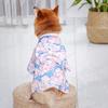 Cat Kimono Japanese Style Bow-knot Decor Fabric Two-legged Pet Costume Dress for Party