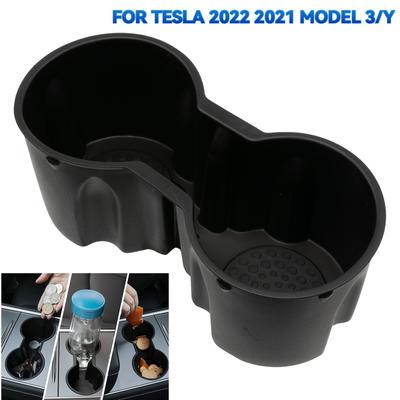 Center Console Cup Holder Storage Box Non-toxic For Tesla Model 3 Y 2021 2022 Perfect Fit Water Proof Car Interior Accessories