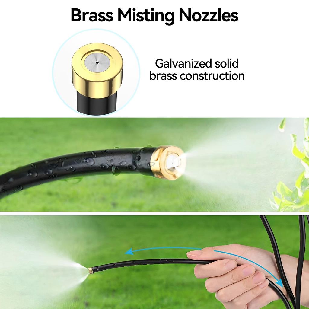 Standing Mister Adjustable Garden Watering System with 26FT Hose Leak-proof Standing Misting Cooling System Water Spray Tool