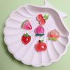 100PCS Mixed Fruit Series Miniature Flat Back Resin Cabochons for Hairpin Scrapbooking DIY Home Decor Craft Accessories