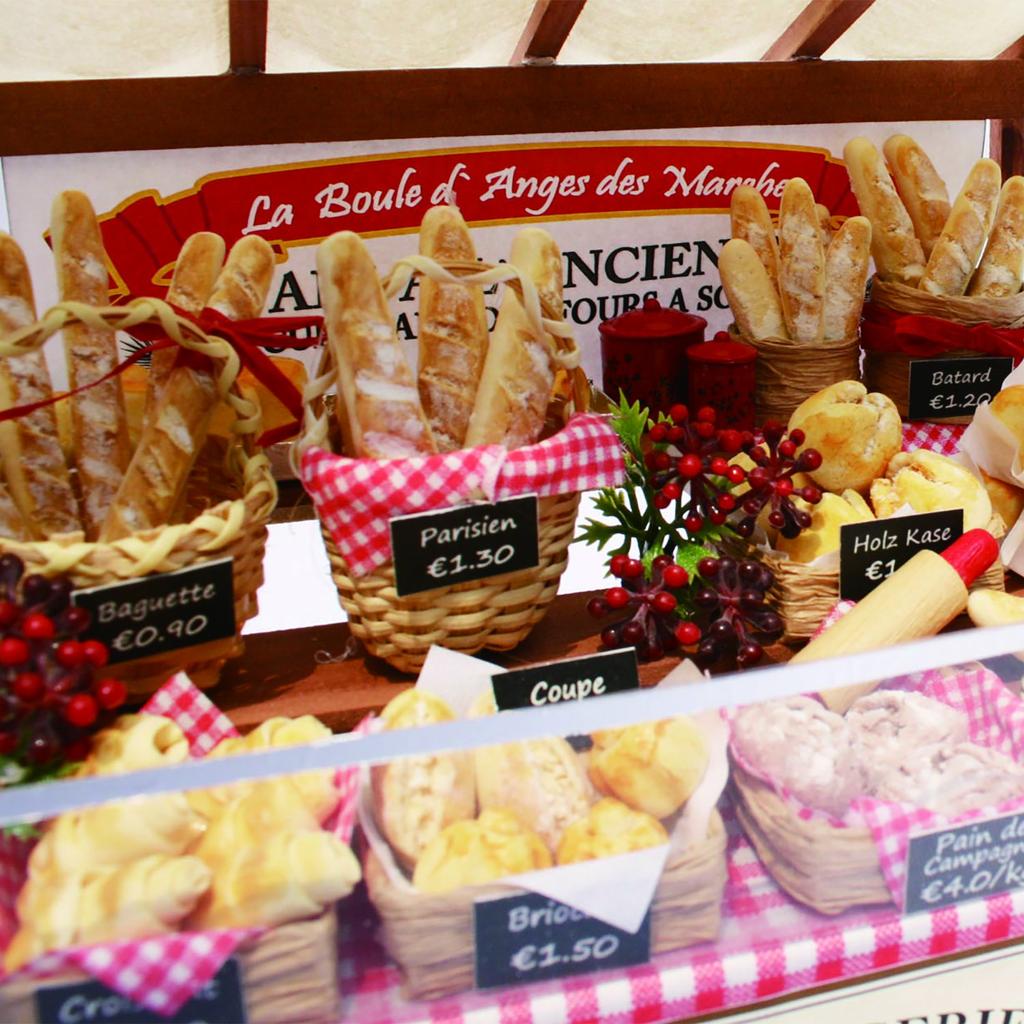 Handmade Dollhouse Paris Market Kit Paris Bakery 8841 Billy's Kit -