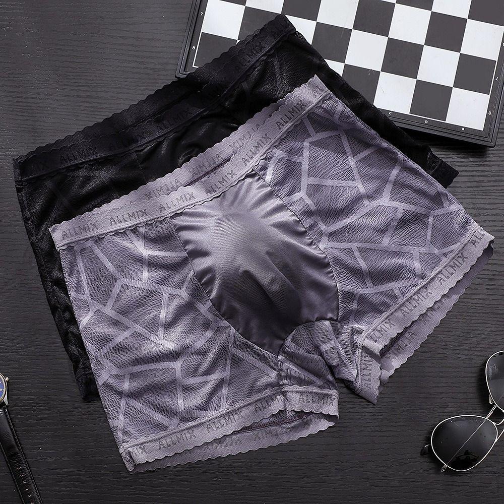 Low Waist Lace Shorts Boxers Underpants Underwear for Men Creative Men Boxer Briefs  Men