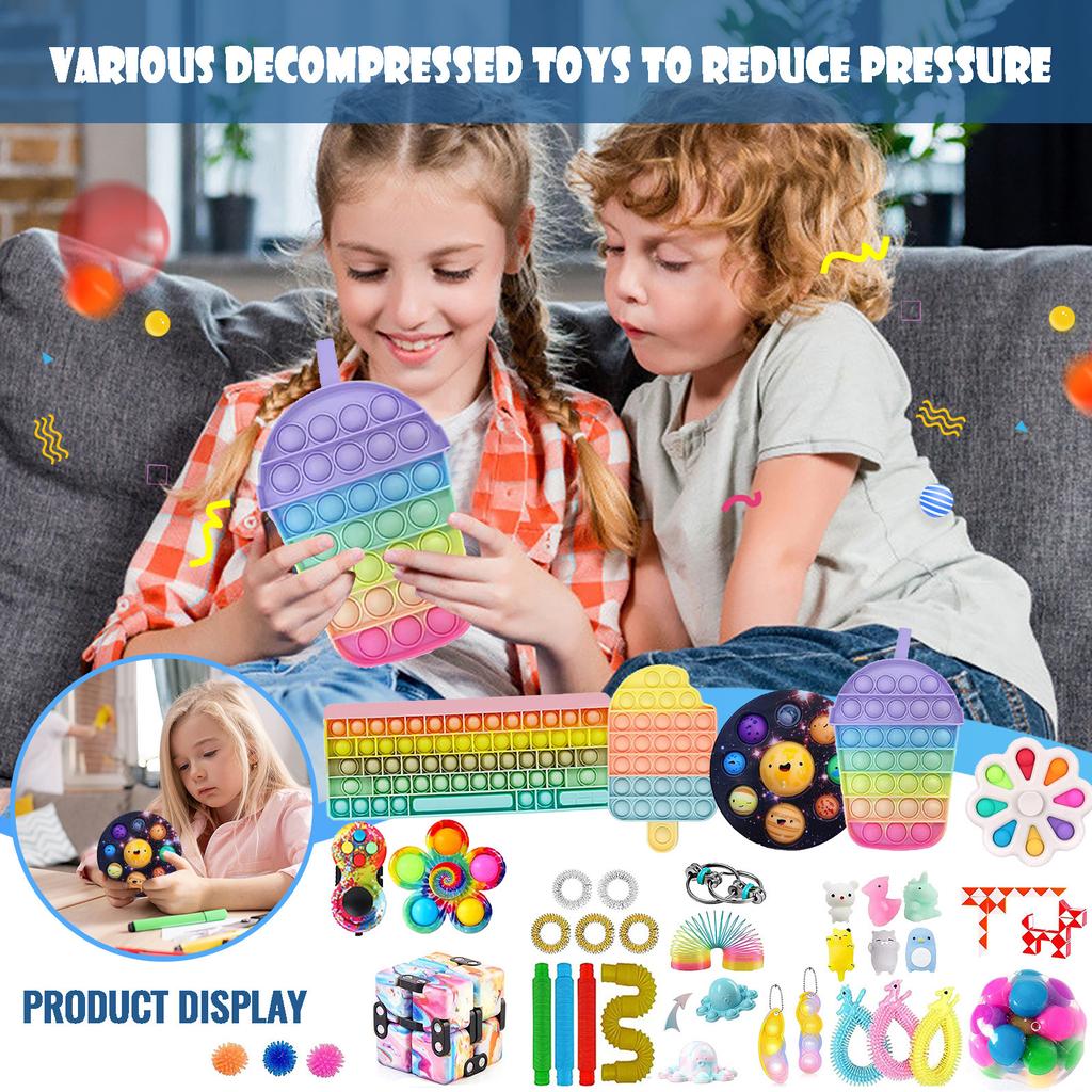 Toy 33-piece Set Of Decompression Sensory Toys For Children Or Adults