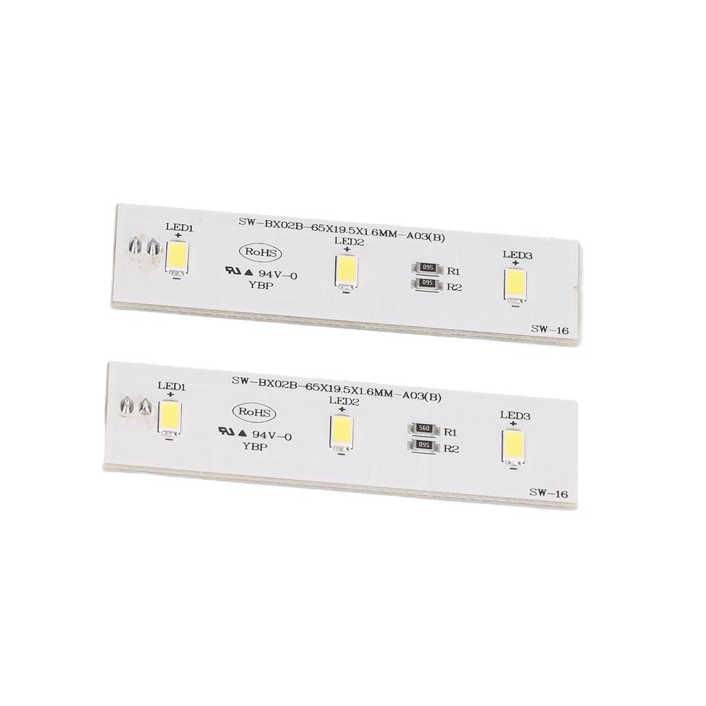 2 Stück Kühlschrank LED Lichtleiste Bar Ersatz Gefrierschrank Kühlschrank Lichtleiste Bar Reparaturteil für SW BX02B DC 12V