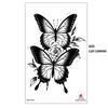 Black Butterfly Owl Sunflower Set Water Transfer Simulation Temporary Tattoo Sticker
