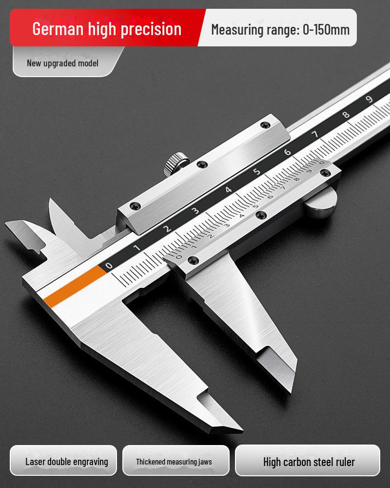 Green Forest Vernier Caliper - High Precision Stainless Steel, Industrial Grade Small Height Depth Gauge.