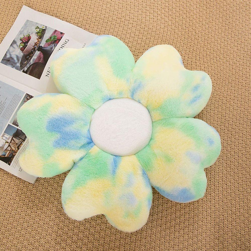 Colorful Petals Seat Cushion Soft Cherry Blossom Mat Kawaii Back Cushion  Kids Room