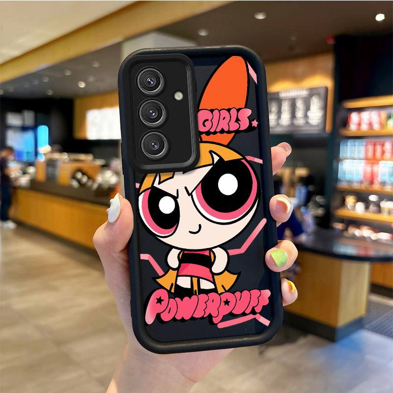 P-Powerpuff Girls Non-Slip Phone Case For Samsung Galaxy A35 A34 A33 A32 5G A31 A30 A24 A23 A22 A13 A12 A05 A03 Shockproof Cover