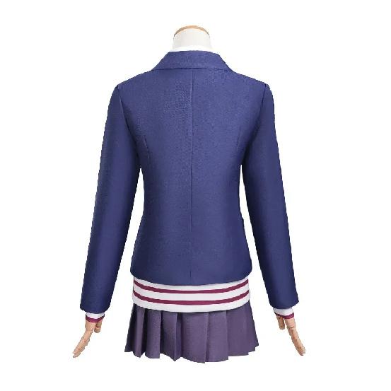 Anime Dandadan Aira Shiratori Cosplay Costume Wig Shiratori Aira Cosplay School Uniform Women Disguise Blue JK Jackets Skirts
