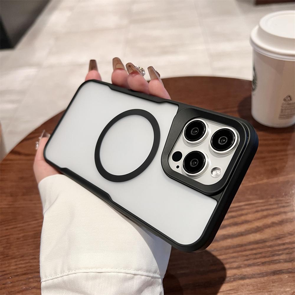 For Magsafe Magnetic Matte Clear Armor Wireless Charging Case For iPhone 15 14 13 12 Pro Max Plus Hard Acrylic Shockproof Cover