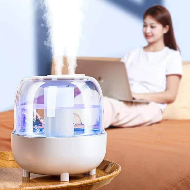 Xiaomi 4l Large Capacity Spray Humidifier Night Light Practical Usb-Powered Silent Humidifier Ambient Light Suitable For Home Use