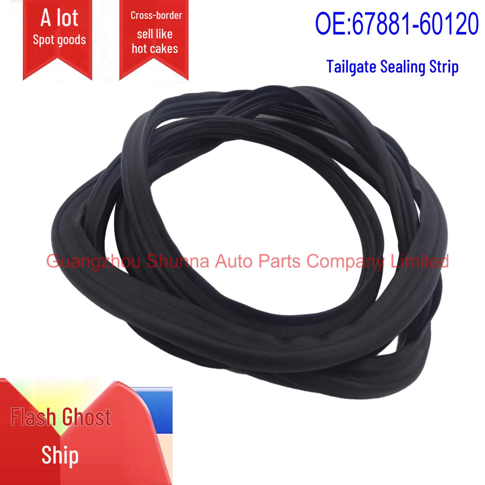 67881-60120 Tailgate Sealing Strip for Toyota Land Cruiser Prado LC200/GRJ200 Front