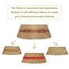Festives Christmas Tree Collar Rattans Weave Base Stand Stylish Christmas Tree Skirt Festival Decoration for Office
