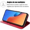 Coque - E.F.CONNECTION - pour Xiaomi Redmi 12 5G - Rouge - Protection Antichoc - Porte-Cartes