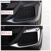 Front Fog Light Lamp Eyelid Eyebrow Bumper Corner Strip Decor Cover Trim Accessories For BMW 5 Series G30 525i 530i 2017 -