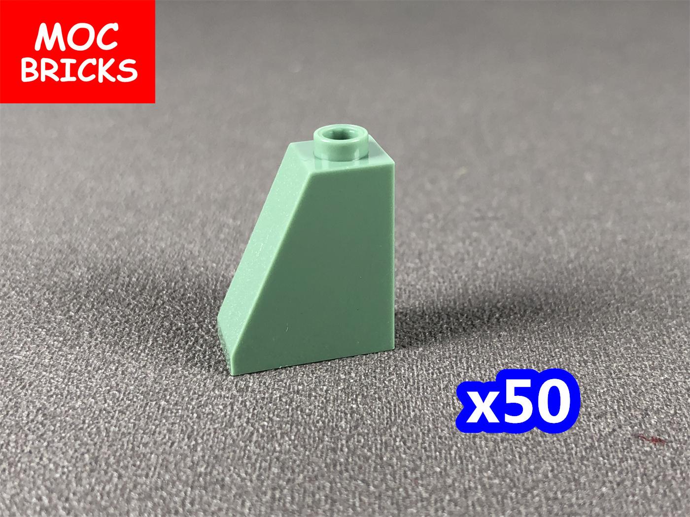 MOC Steine Sandgrün Stein 1x2 1x3 1x4 Runde Schüssel 6x6 Fenster 1x2x3 DO-IT-YOURSELF Architektur Zusammengebaute Bausteine Kinder Geschenke gray