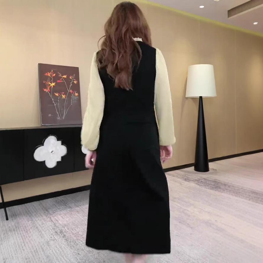 Spring Light Luxury Slimming Plus Size Casual Commute Dress for Women