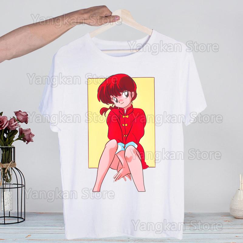 Ranma 12 Shampoo Rumiko Takahashi T-shirts Summer  Unisex Wo Unisex Hip Hop Funny Print Tshirt Streetwear Short Sleeve Tee Top Shirt
