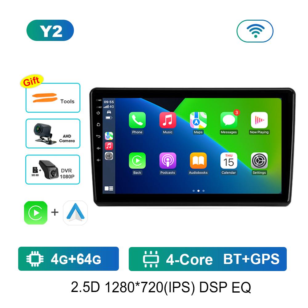 Car Video Multimedia Player Bluetooth Carplay for Hyundai Elantra 3 2003 - 2010 WiFi Android OS GPS Navi 2.5D Screen Auto Tools