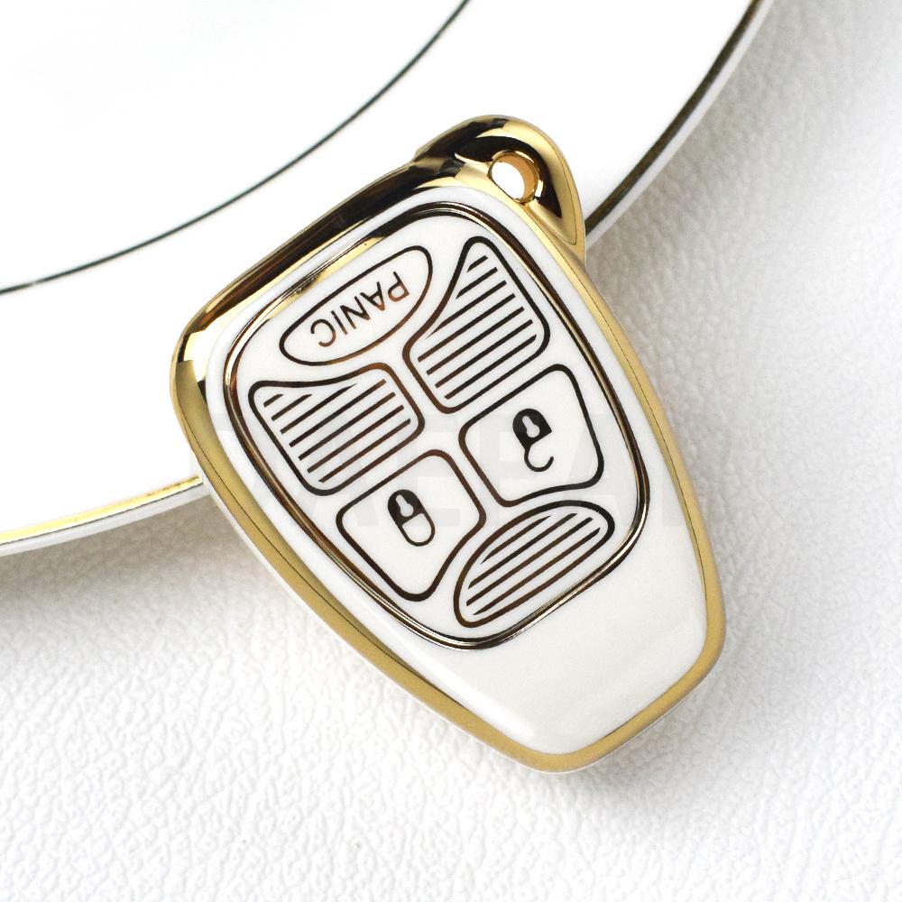 3 Buttons Key Case Cover For Chrysler Voyager Pacifica 300C Pt Cruiser Dodge Caliber Avenger Jeep Grand Cherokee Compass Patriot