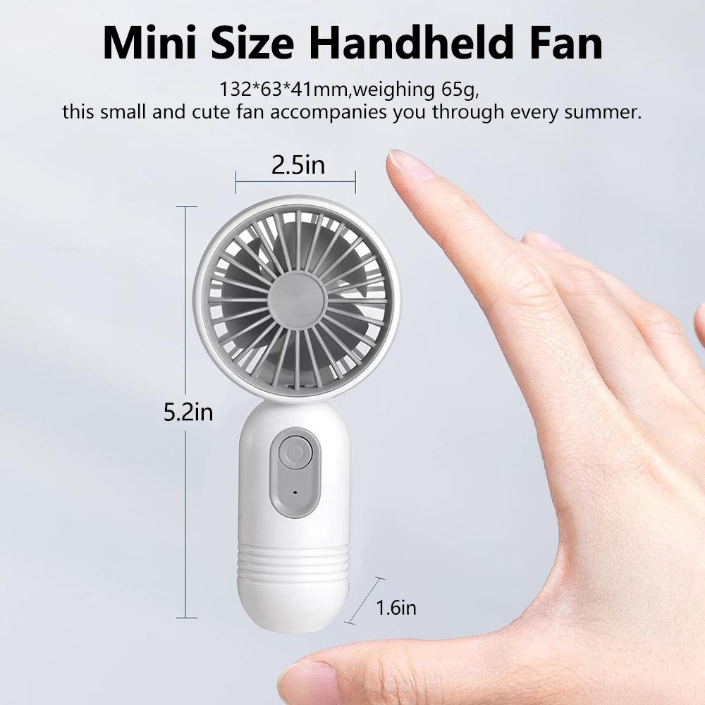Portable Mini Handheld Fan USB Mini Pocket Fan Rechargeable Small Hand Fan Lightweight USB Mini Pocket Fan for Outdoor Travel