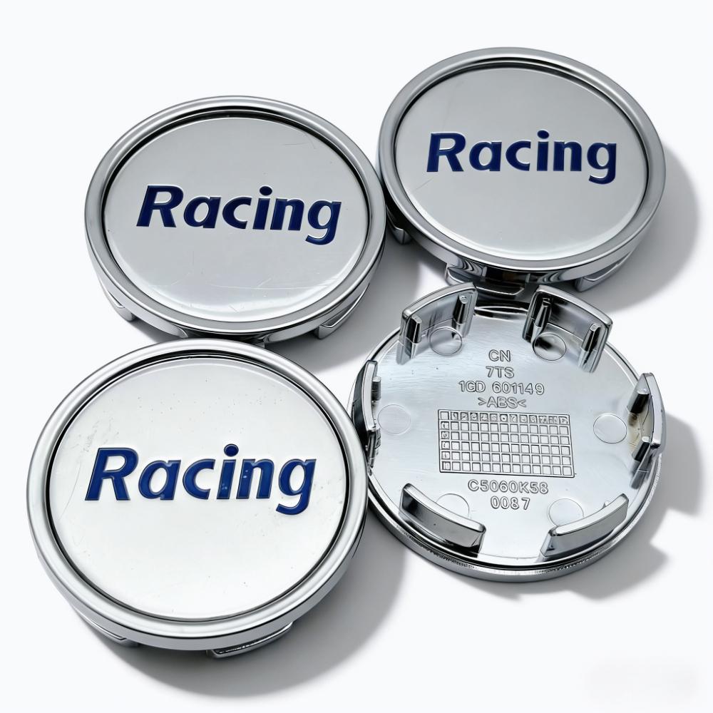 

4pcs 58mm 53mm Car Wheel Center Caps With Racing Logo Emblem Badge Wheel Hubcaps Rim Center Dust Cover Replace Hub Accessories Racing Badge&4pcs K58 Wheel Caps