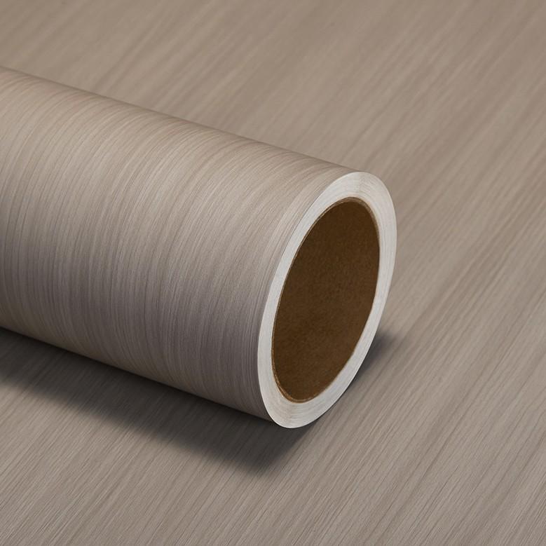 PVC Walnut Wood Grain Self-Adhesive Decorative Film - Waterproof & Moisture-Proof Wallpaper for Hotel Renovation