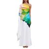 2025 Spring Elegant Greek Style One-Shoulder Satin Dress for Women
